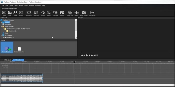 Hoàn tất việc cắt nhạc trên phần mềm Proshow Producer