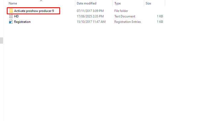 Mở thư mục Activate ProShow Producer 9.