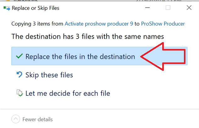 Ghi đè các file